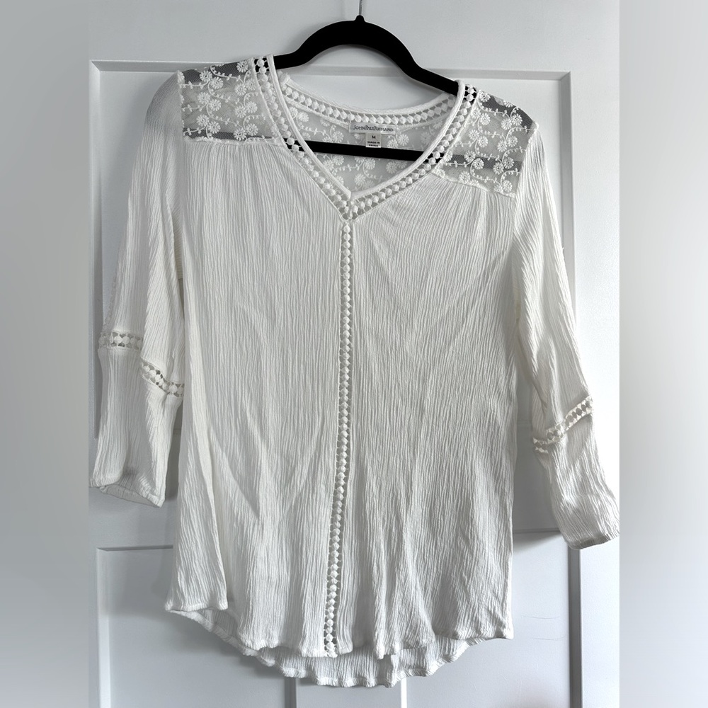 Lace gauze summer top